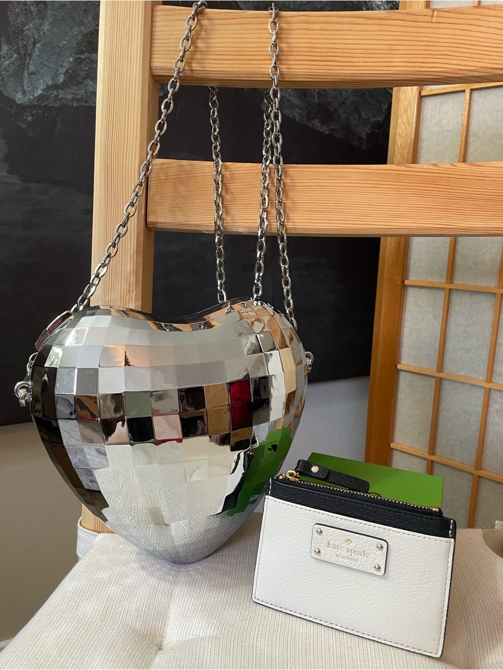 Kate Spade x Target Disco Heart Crossbody bag NWOT & Kate Spade Adi Card Holder